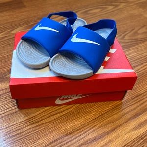 Toddler Nike Blue Slides size 10c
